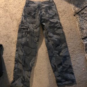 Black & Grey Cargo Pants